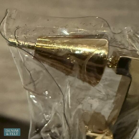 Eddie Borgo Supra Link Drop Earrings Gold 12K Finish Modern Luxe Statement NEW - Picture 10 of 10